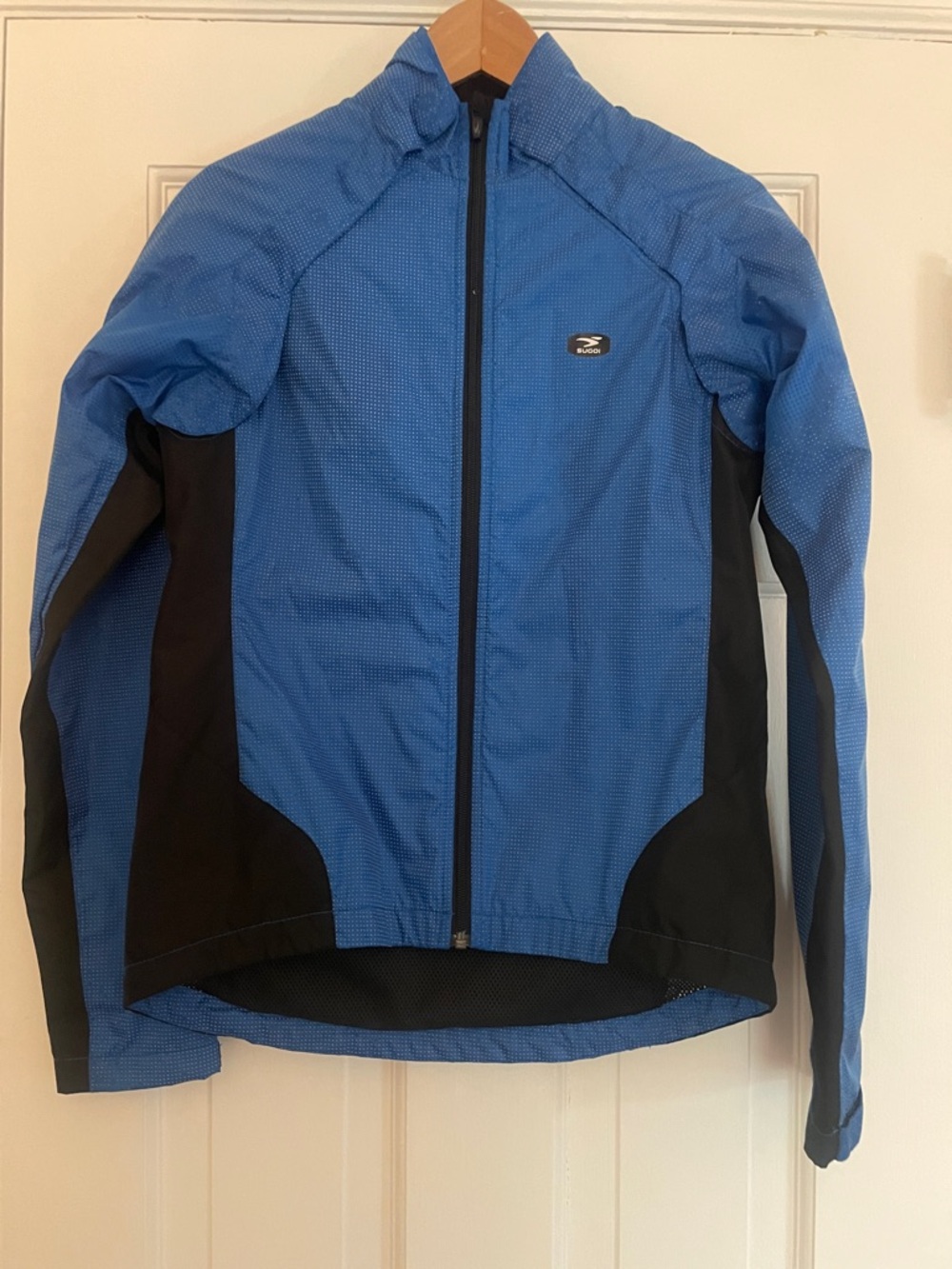 Women's Blue and Black Reflective Performance Cycling Jacket